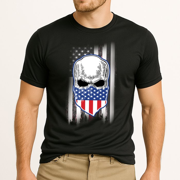 American Skull Bandana Cooling Performance Crew T-Shirt
