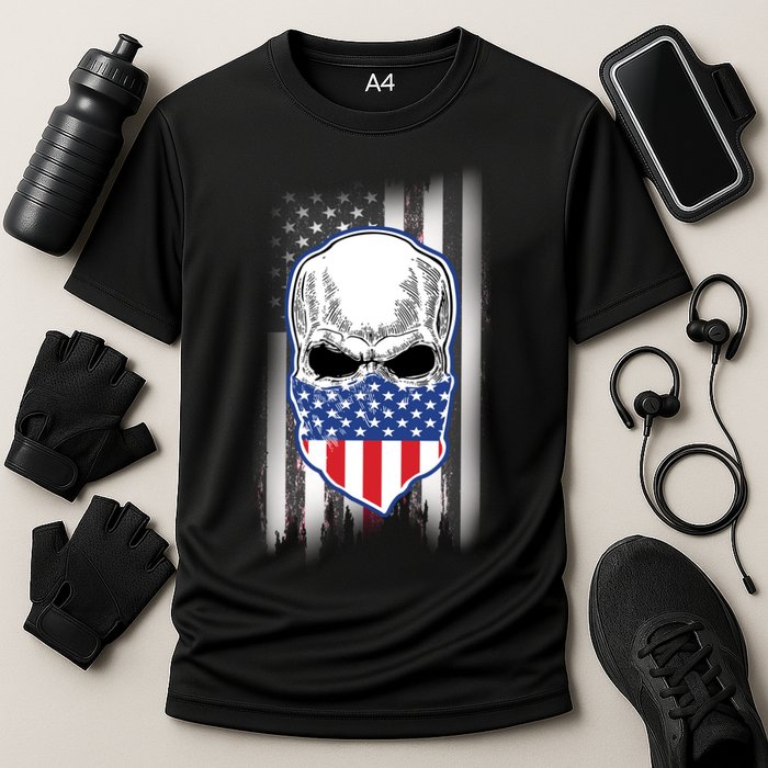 American Skull Bandana Cooling Performance Crew T-Shirt