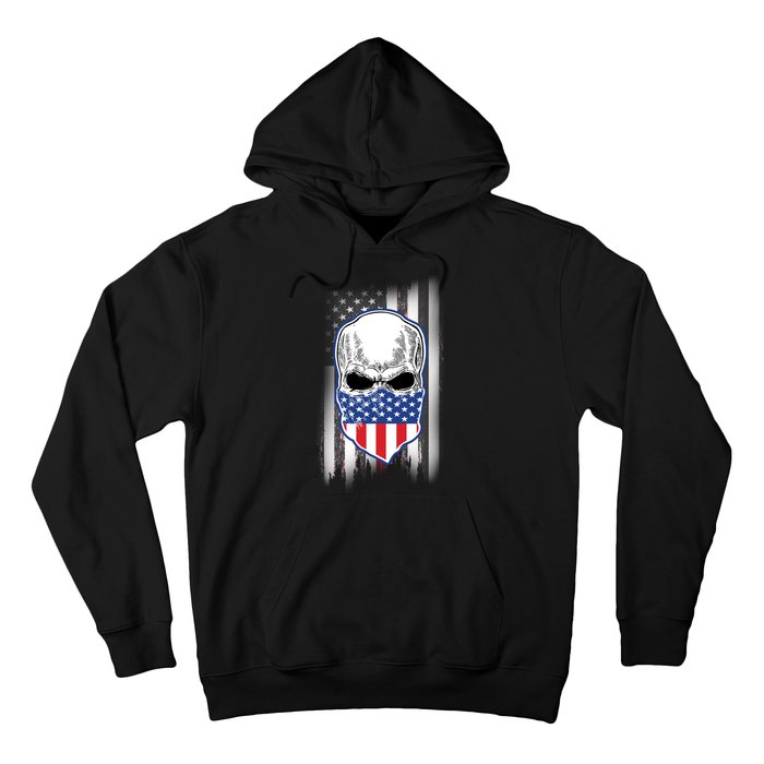 American Skull Bandana Hoodie