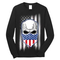 American Skull Bandana Long Sleeve Shirt