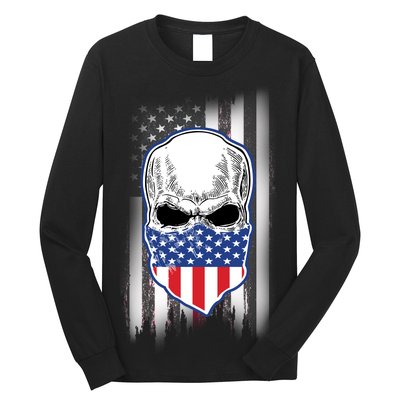 American Skull Bandana Long Sleeve Shirt