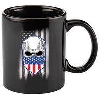 American Skull Bandana 11oz C Handle Ceramic Mug