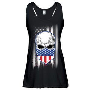 American Skull Bandana Ladies Essential Flowy Tank