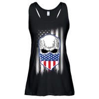 American Skull Bandana Ladies Essential Flowy Tank