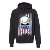 American Skull Bandana Premium Hoodie