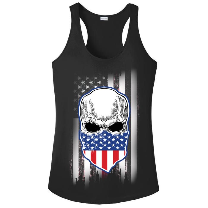 American Skull Bandana Ladies PosiCharge Competitor Racerback Tank