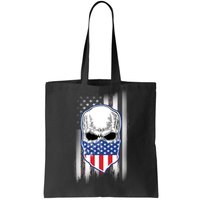 American Skull Bandana Tote Bag