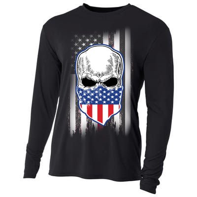 American Skull Bandana Cooling Performance Long Sleeve Crew