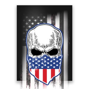 American Skull Bandana Poster