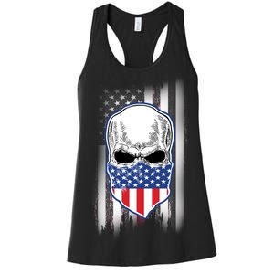 American Skull Bandana Women's Racerback Tank