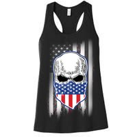 American Skull Bandana Women's Racerback Tank