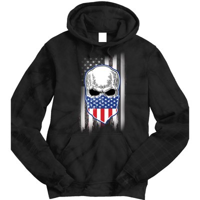 American Skull Bandana Tie Dye Hoodie