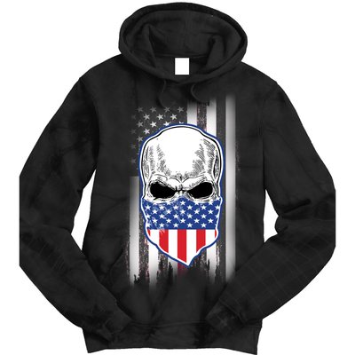 American Skull Bandana Tie Dye Hoodie