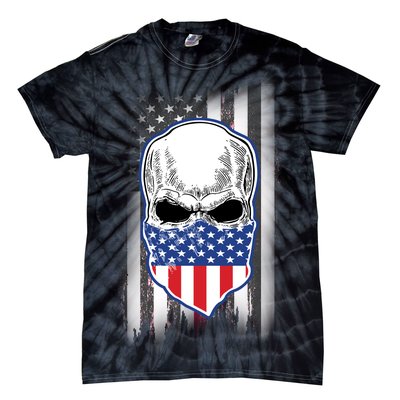 American Skull Bandana Tie-Dye T-Shirt