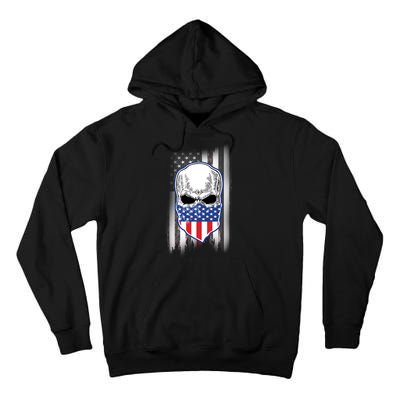 American Skull Bandana Tall Hoodie