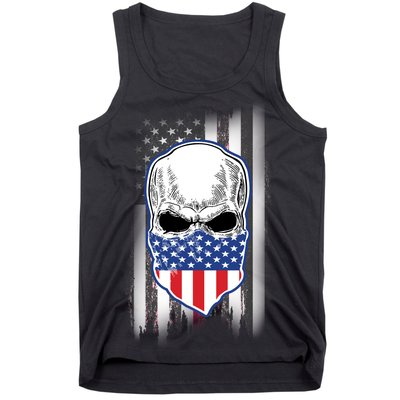 American Skull Bandana Tank Top