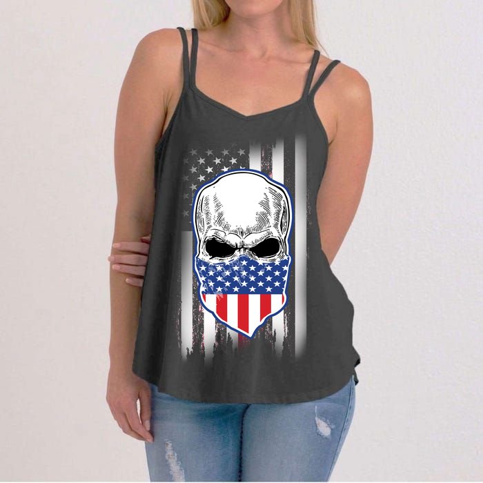 American Skull Bandana Women's Strappy Tank