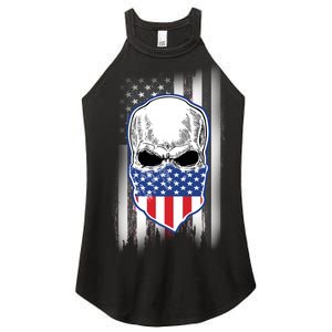 American Skull Bandana Women's Perfect Tri Rocker Tank