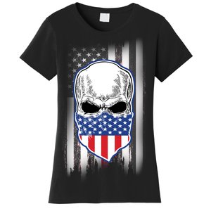 American Skull Bandana Women's T-Shirt