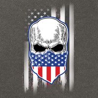 American Skull Bandana Cotton Canvas Backpack