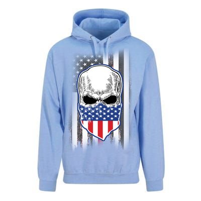 American Skull Bandana Unisex Surf Hoodie