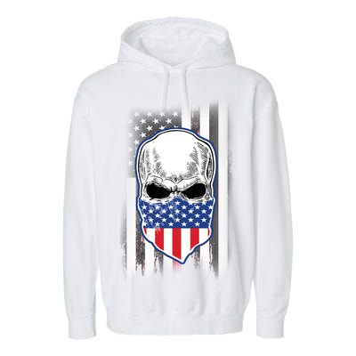 American Skull Bandana Garment-Dyed Fleece Hoodie