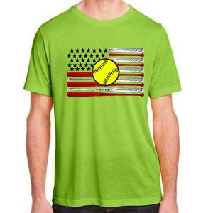 American Softball Flag Adult ChromaSoft Performance T-Shirt