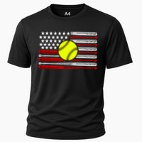American Softball Flag Cooling Performance Crew T-Shirt