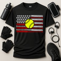 American Softball Flag Cooling Performance Crew T-Shirt