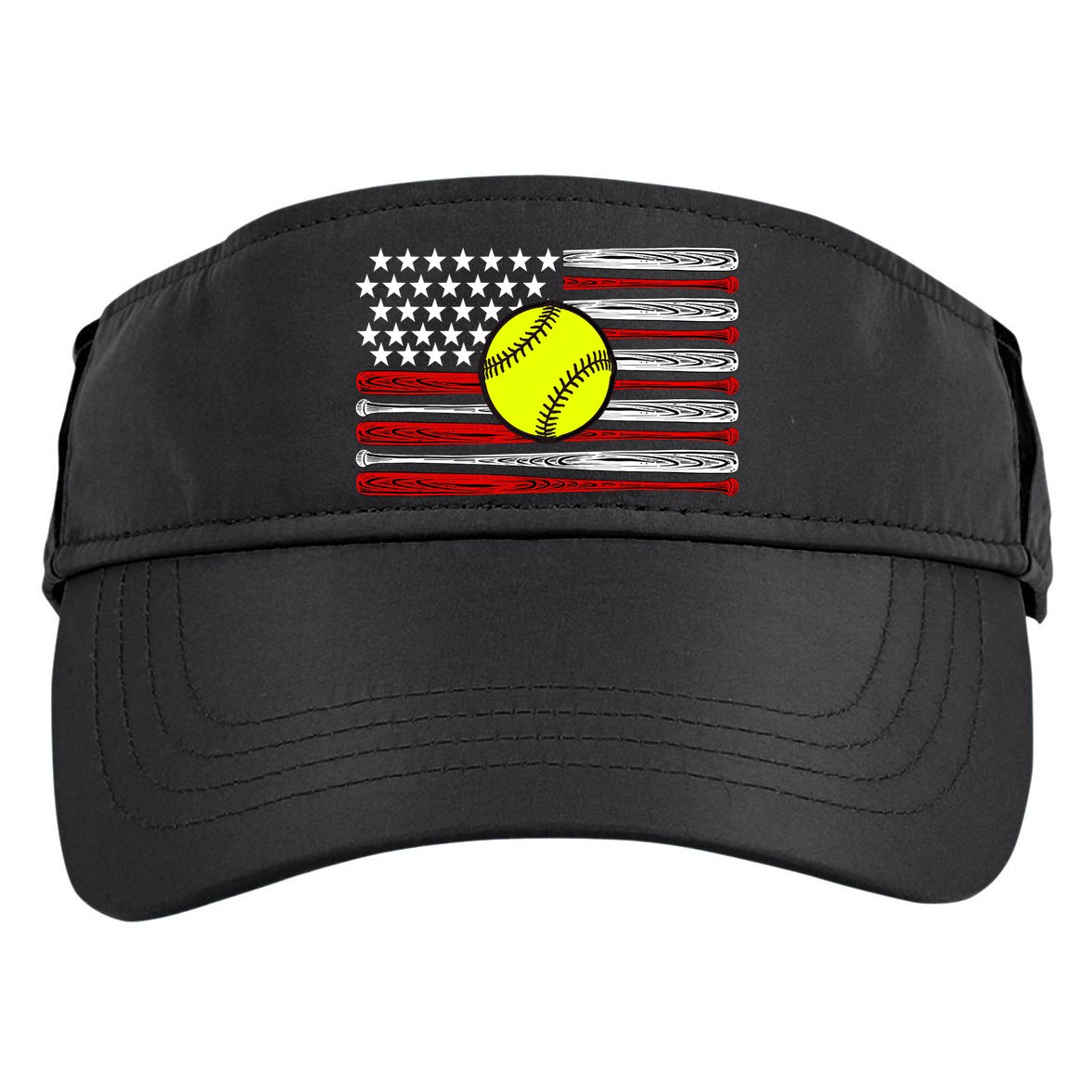 American Softball Flag Adult Drive Performance Visor