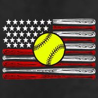 American Softball Flag Trucker Hat