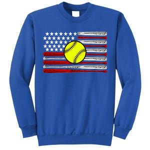 American Softball Flag Sweatshirt