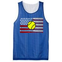 American Softball Flag Mesh Reversible Basketball Jersey Tank