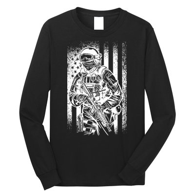 American Soldier Vintage Long Sleeve Shirt
