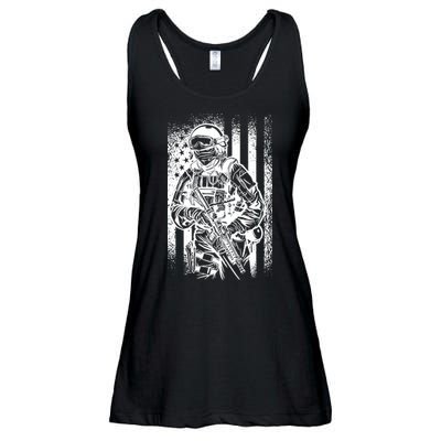 American Soldier Vintage Ladies Essential Flowy Tank