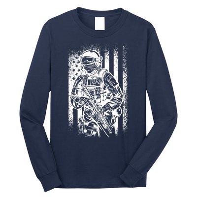 American Soldier Vintage Long Sleeve Shirt