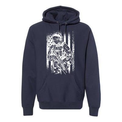 American Soldier Vintage Premium Hoodie