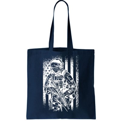 American Soldier Vintage Tote Bag