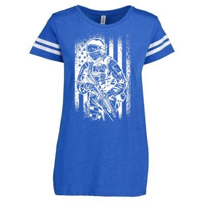 American Soldier Vintage Enza Ladies Jersey Football T-Shirt