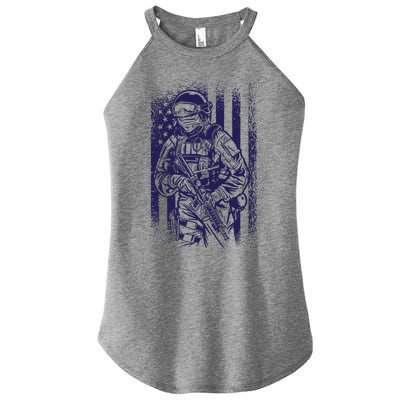 American Soldier Vintage Women’s Perfect Tri Rocker Tank