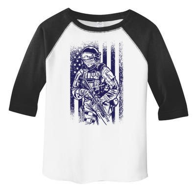 American Soldier Vintage Toddler Fine Jersey T-Shirt