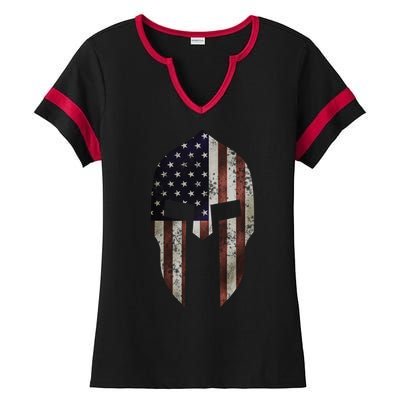 American Spartan Ladies Halftime Notch Neck Tee