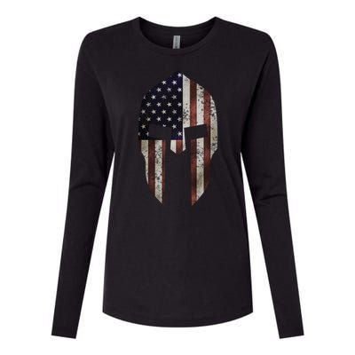 American Spartan Womens Cotton Relaxed Long Sleeve T-Shirt