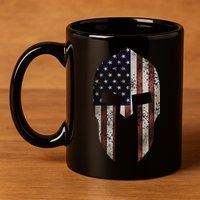 American Spartan 11oz C Handle Ceramic Mug