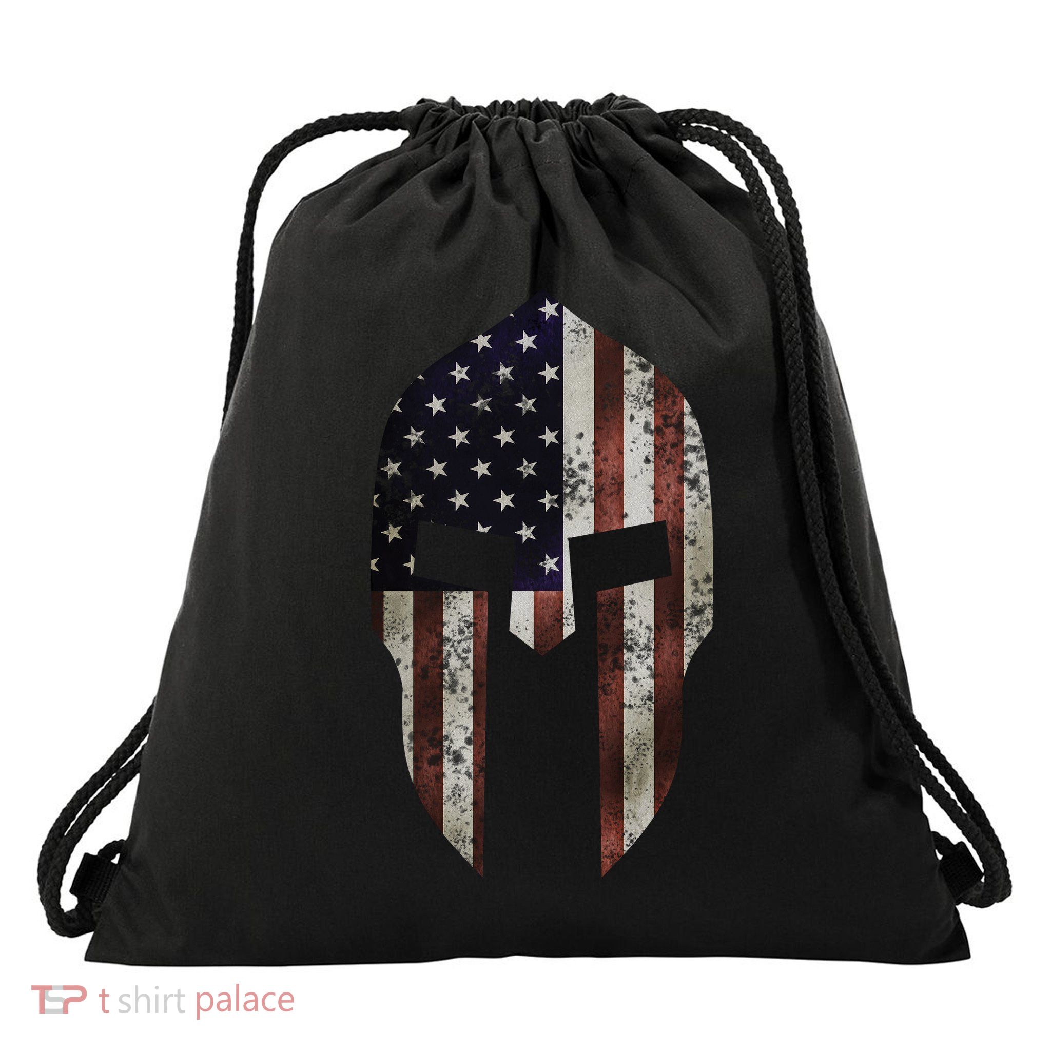 American Spartan Drawstring Bag