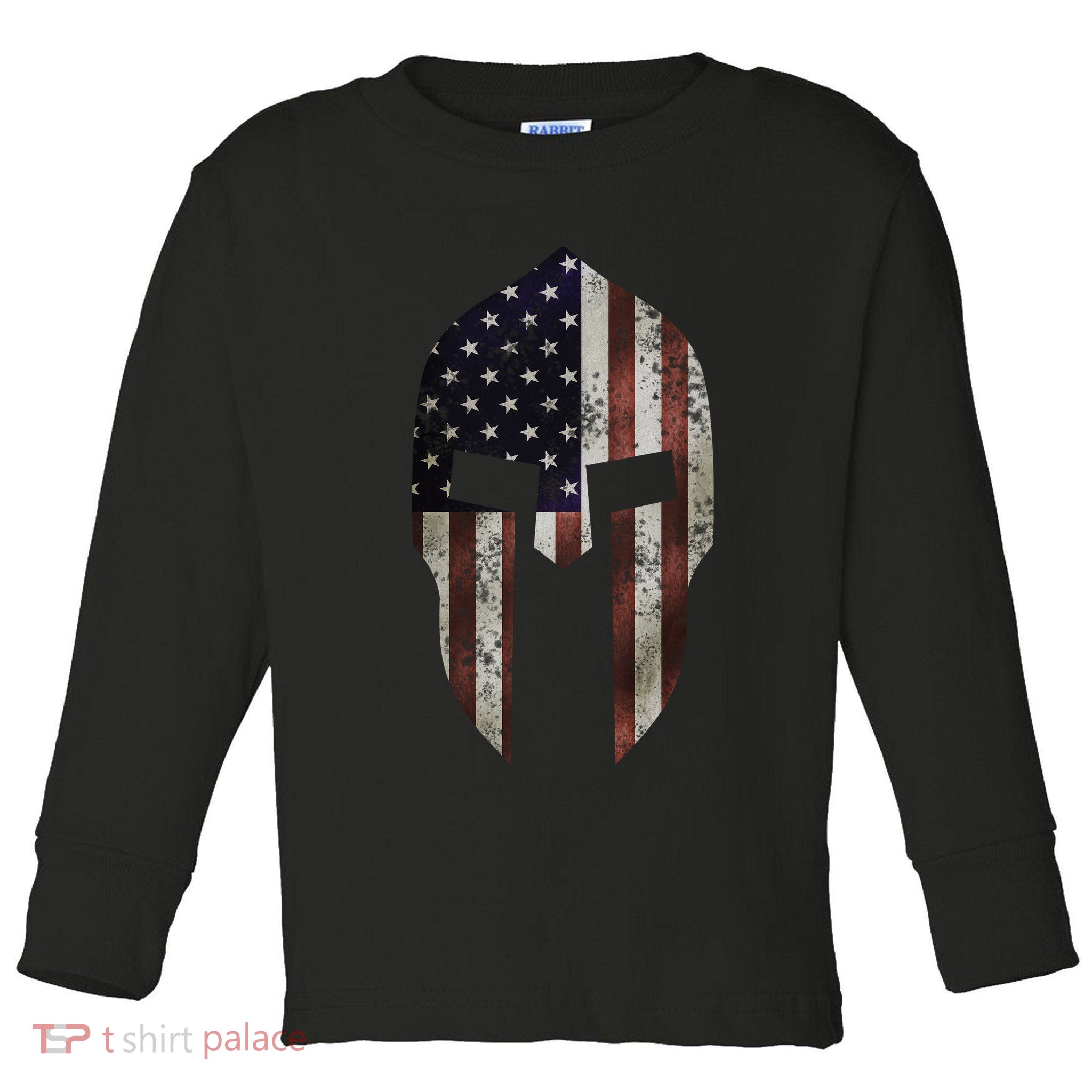 American Spartan Toddler Long Sleeve Shirt
