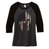 American Spartan Women's Tri-Blend 3/4-Sleeve Raglan Shirt