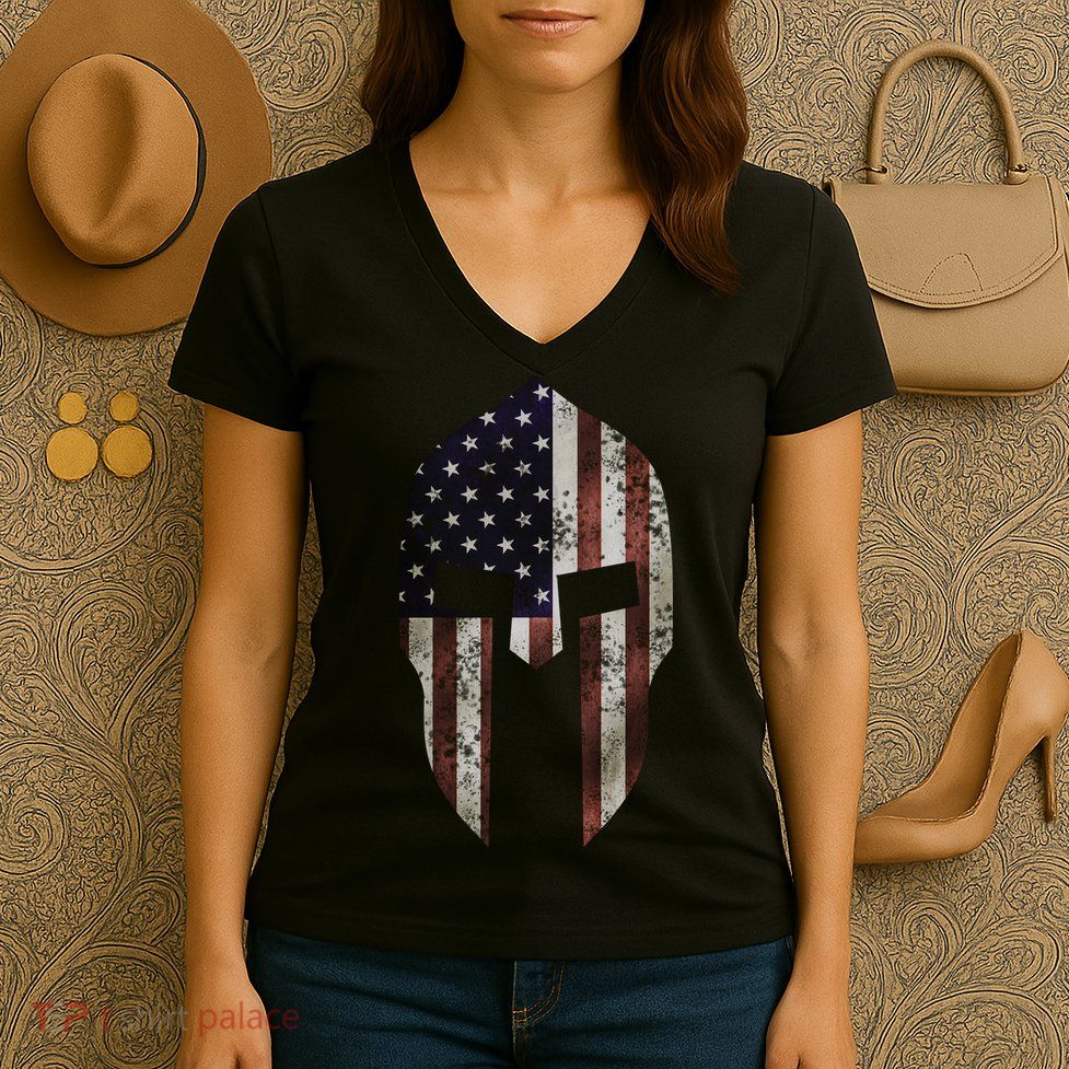 American Spartan Women's V-Neck T-Shirt