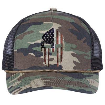 American Spartan Retro Rope Trucker Hat Cap