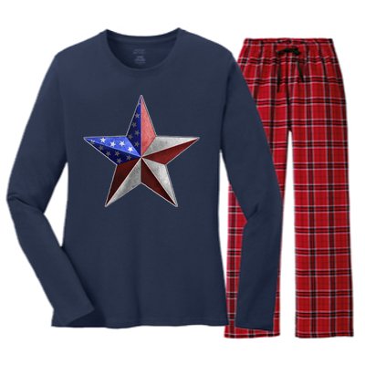 American Star Women's Long Sleeve Flannel Pajama Set 